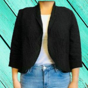 Fresh Produce Black Circle Cardigan Shrug Top NWT